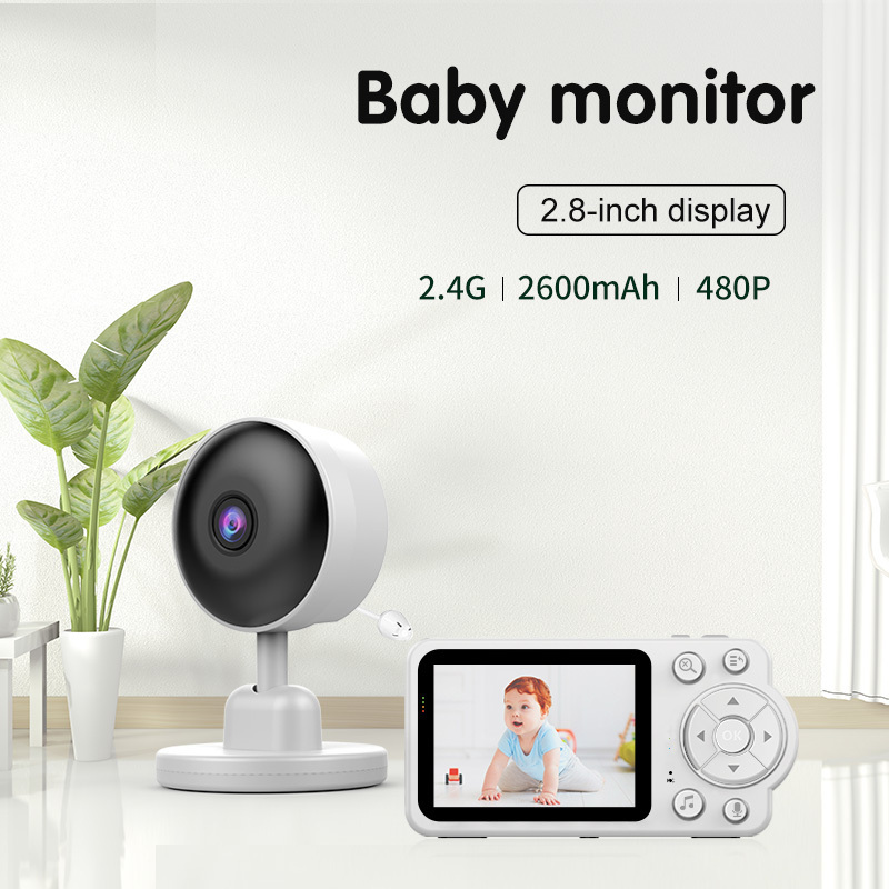 2.8 Inch Full HD LCD Nanny Night Vision Two Way Audio video baby monitor with digital camera