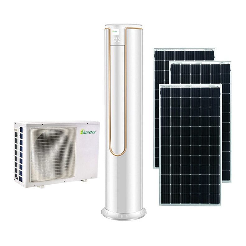 12000BTU 1.5HP Island using100% inverter solar air conditioner 24V 48V split wall mounted aire acondicionado solar