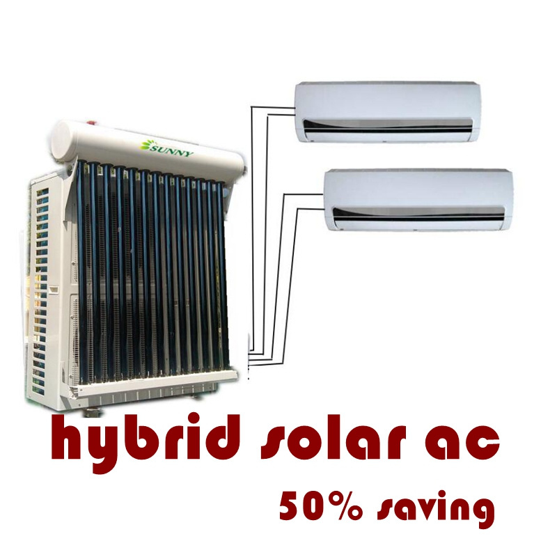 12000btu Cool and Heat 60Hz Ductless Wall Mount Mini Split Hybrid Solar Air Conditioner