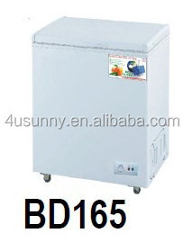 Good Quality OEM Solar and Battery Powered 12V 24V DC Refrigerator Solar DC Freezer ,Solar Fridge(BD-165)