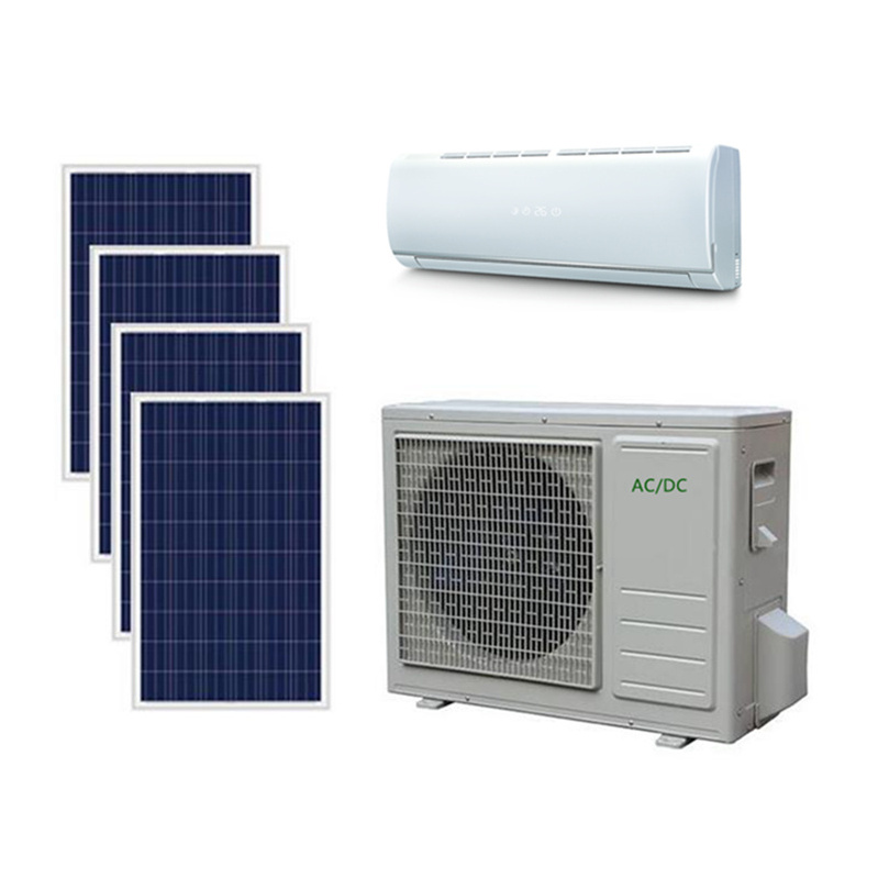 12000BTU 1.5HP Island using100% inverter solar air conditioner 24V 48V split wall mounted aire acondicionado solar