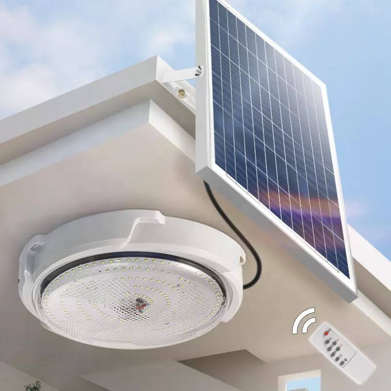 Solar Panel Powered Ceiling Lamp Led Waterproof Indoor Led Solar Ceiling lights Garden Light