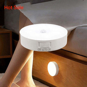 Led Motion Sensor Kitchen Cabinet Lights Lamp Usb Rechargeable Smart Induction Wall Light Wardrobe Night Lights