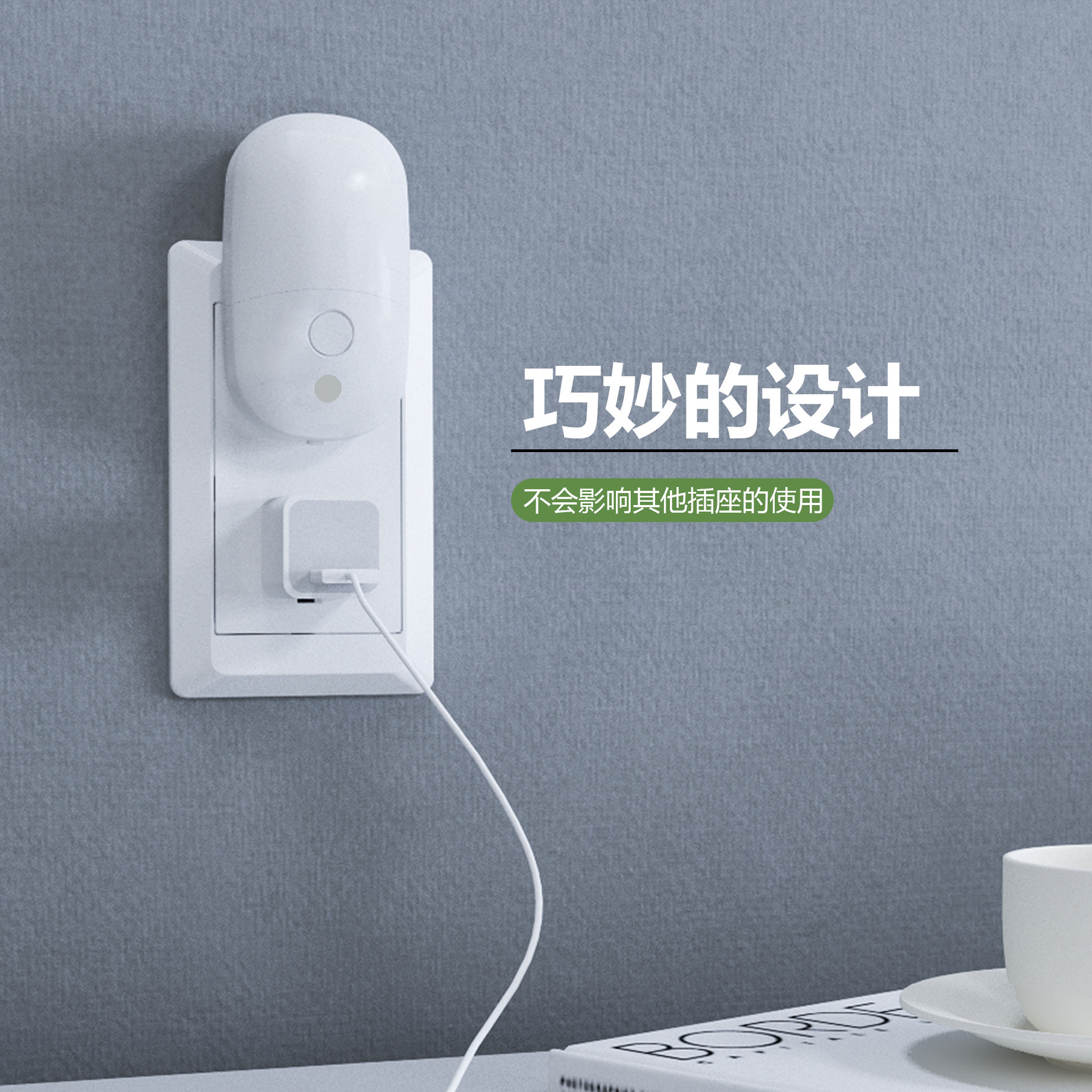 Sleeping Lamp Plug in Night Light Lamp Plug-in Auto Sensor Control LED Wall Socket Baby Modern