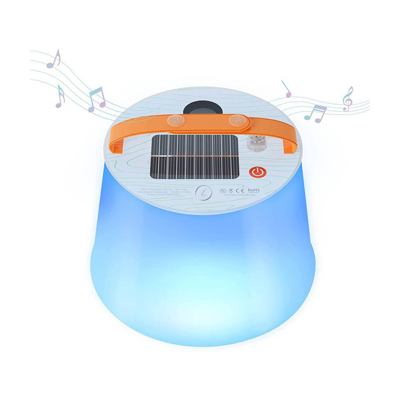 Direct Selling Outdoor Rechargeable Portable Waterproof Speaker Power Bank Solar Led Camping Light Inflatable Lantern