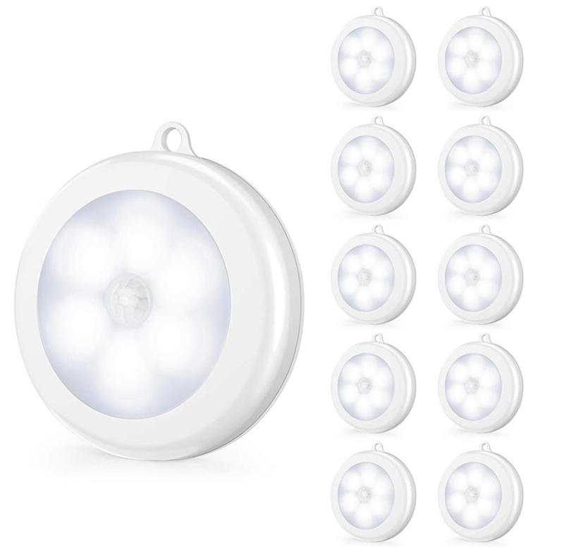 Super Bright Led Motion Sensor Lights Cordless Battery Powered Motion Sensing Closet Nightlight