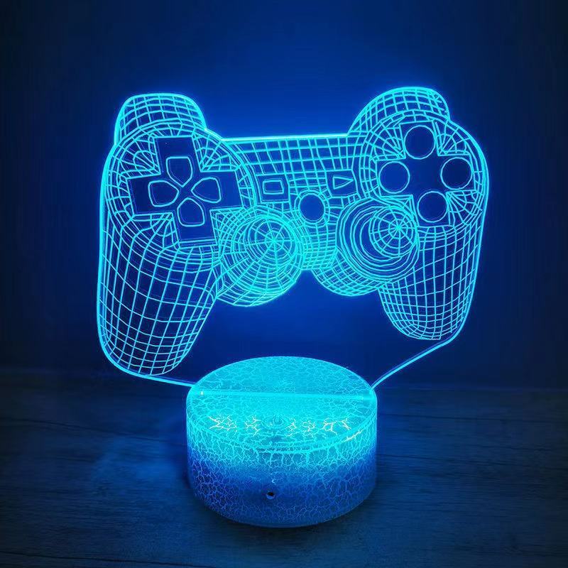 Customized 3d Game Room Desktop Lamp Game Console Icon Led Bedside Night Light