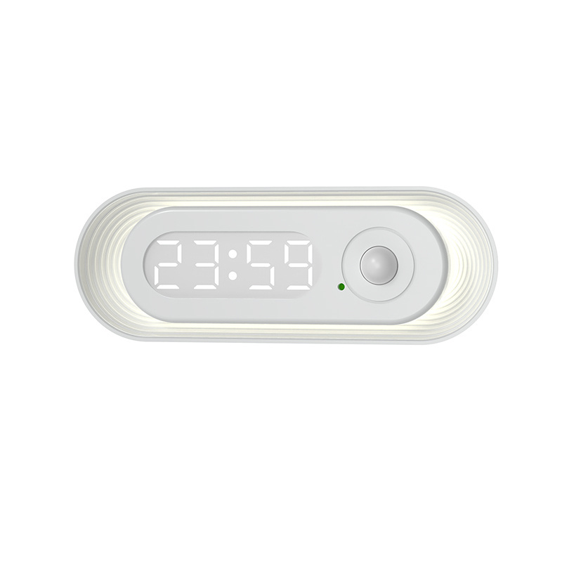 Built In Rechargeable Battery Human Body Infrared Sensor Light Motion Sensor Clock Light