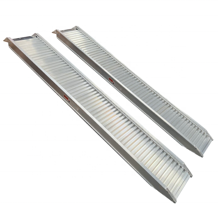 Heavy Duty Aluminum Loading Ramps Used For Kobuta And Bobcat Rubber Tracked Excavators