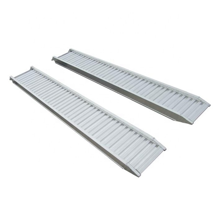 Heavy Duty Aluminum Loading Ramps Used For Kobuta And Bobcat Rubber Tracked Excavators