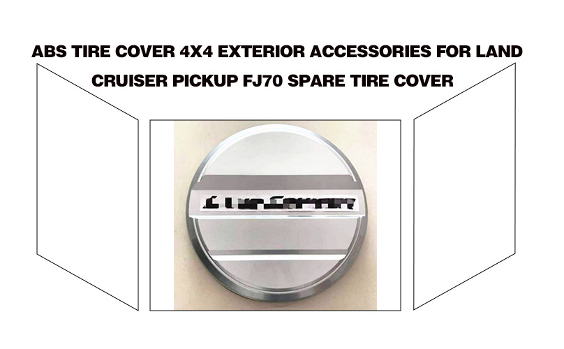 ABS Tire Cover 4x4 Exterior Accessories For Land Cruiser Pickup FJ70 Spare Tire Cover