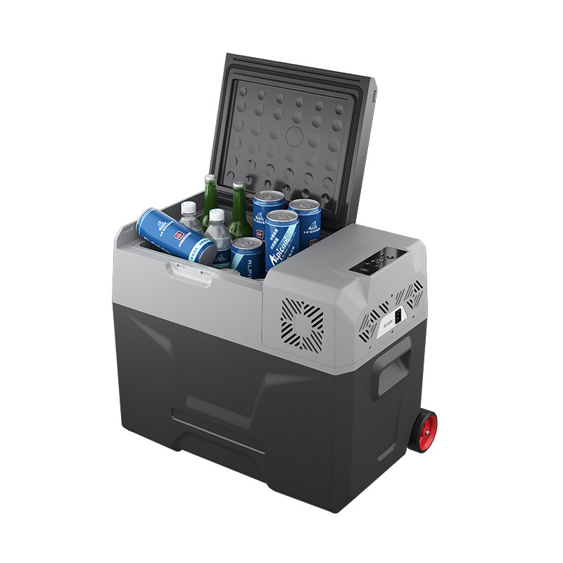 55L portable refrigerator portable car camping fridge freezers 12volt Compressor Refrigerator -20 degrees portable freezer