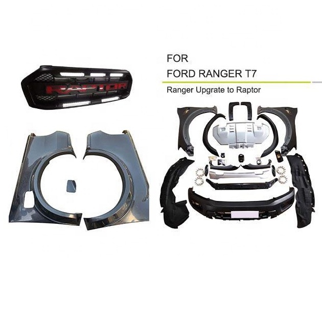 Body Kits 4x4 off road for Ford Ranger T7 upgrade to Raptor Body Kits Ford Ranger T7