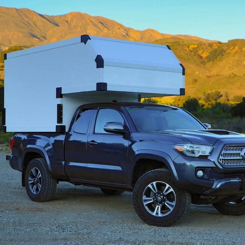 Ecocampor 4X4 Off-Road Ute Canopy Truck Camper Best Quality Portable Outdoor Travel Trailer with Toilet for Sale