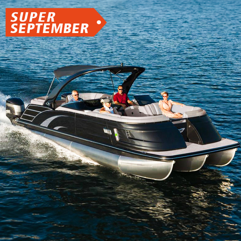 Best Selling Kinocean 27Ft Fiberglass Pontoon Trition Boat With Outboard Motor Boats For Sale