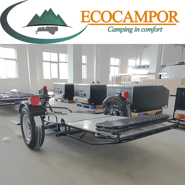 Support customization Display Racks Small Folding Motorcycle Trailer for Harley Motorbike