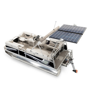 Kinocean New Technology Aluminum Solar Electric Fishing Pontoon Boat For Sale