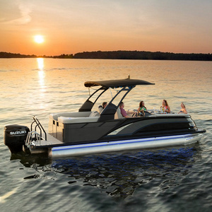 Aluminum Party Luxury Pontoon Boat with Sofa for sale