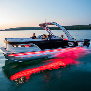 2022 Best 27Ft Aluminum Luxury  Catamaran Pontoon Boats With Motor For Sale