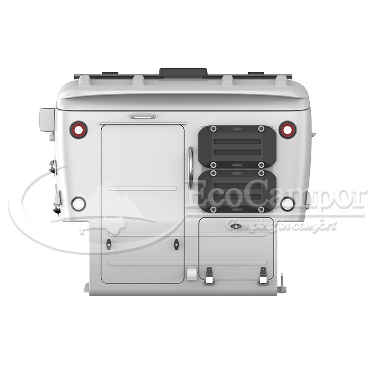 EcoCampor New Arrival Removable Fiberglass Truck Camper with Shower Room Motorhome for Sale