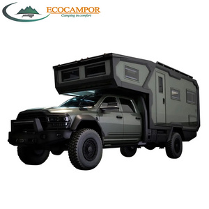 EcoCampor All-Season Direct Manufacturer's Lightweight Aluminum Truck Camper Outdoor Travel Trailer for Camping