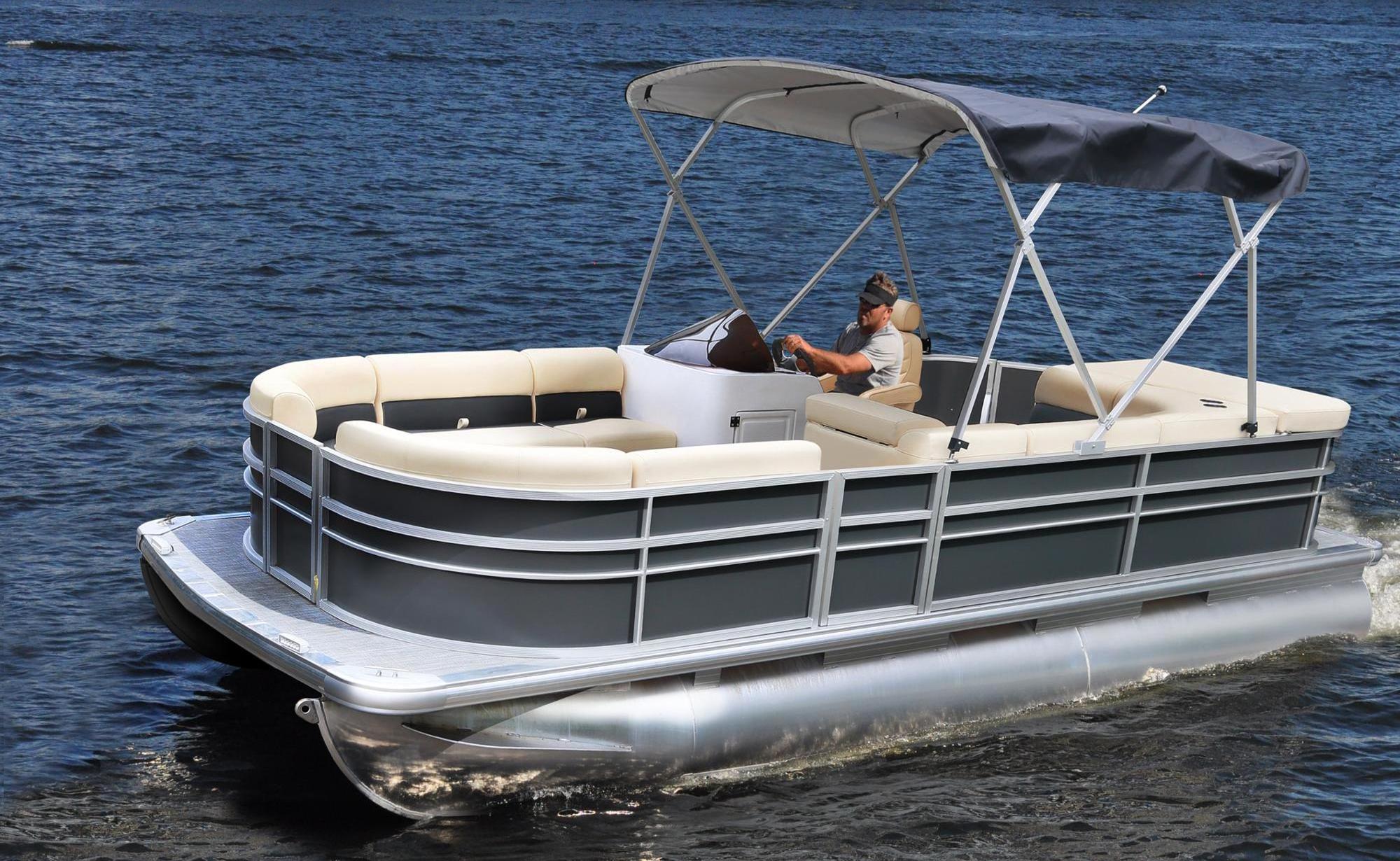 Aluminum Party Luxury Pontoon Boat with Sofa for sale