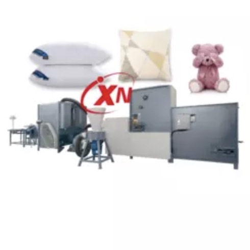 Automatic pillow cushion soft plush toy stuffing machine foam cotton polyester fiber opening carding filling machine