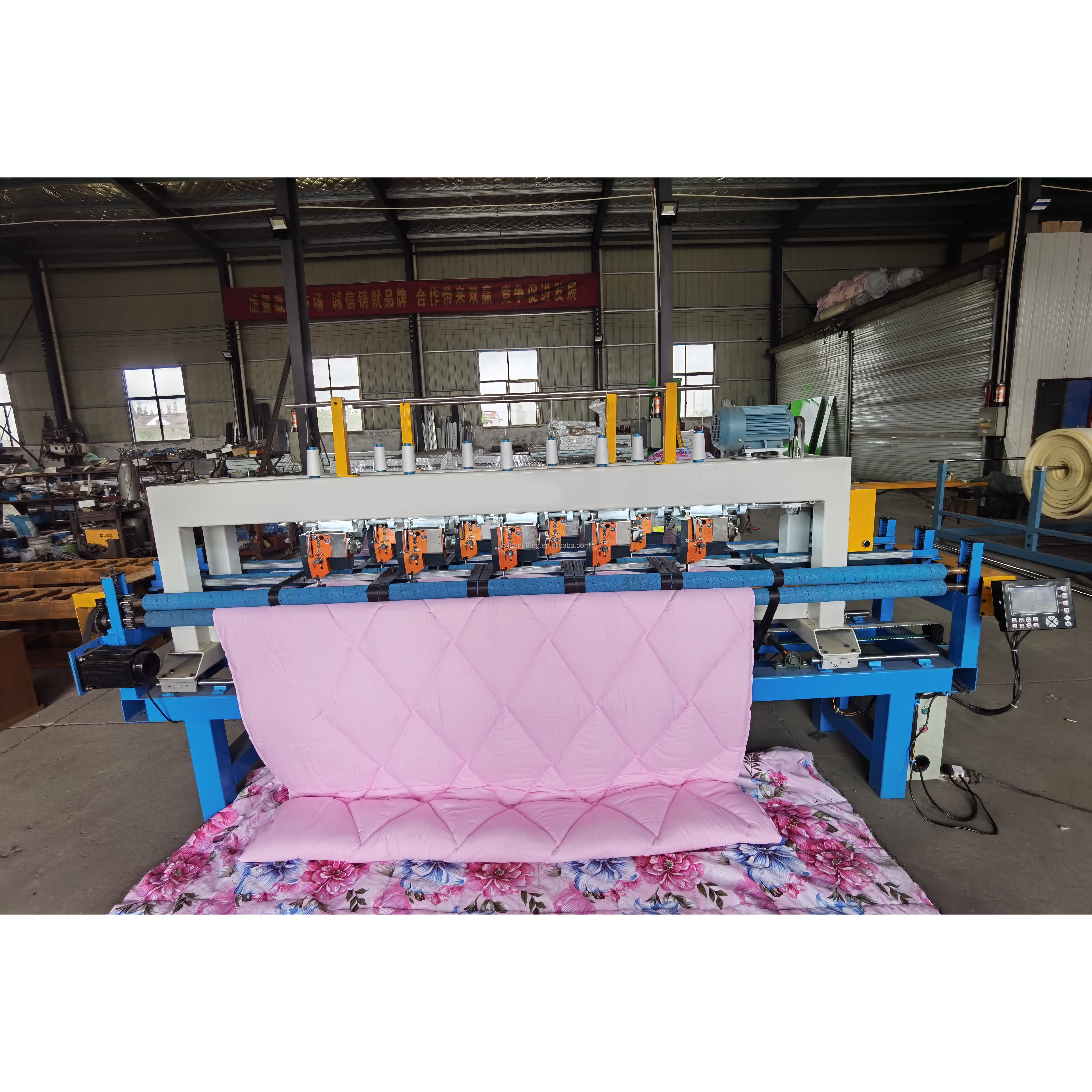 Full Automatic Multi Heads Quilting Machine for quilt mattress gauze