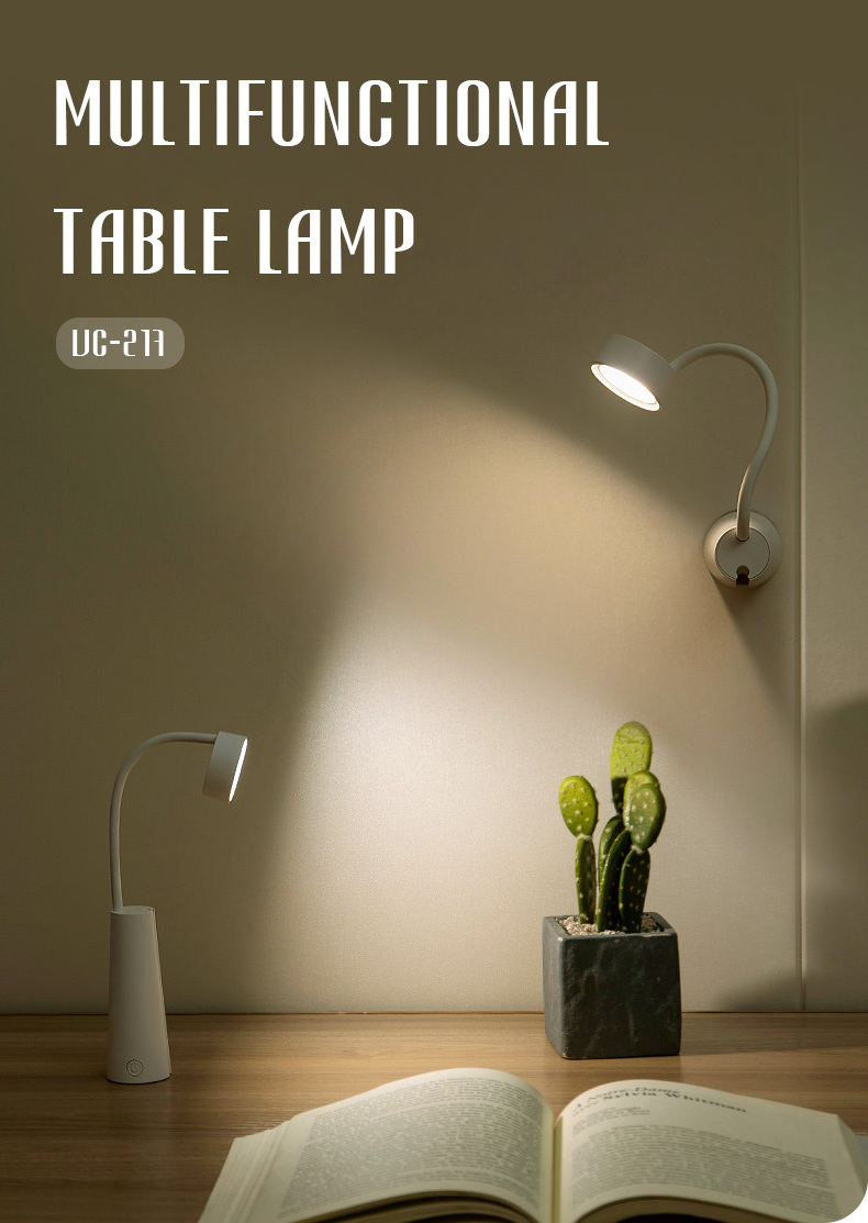 Adjustable LED Desk Touch Lamp - Innovative Swing Arm Desk Lamp for Study, Reading, and Work