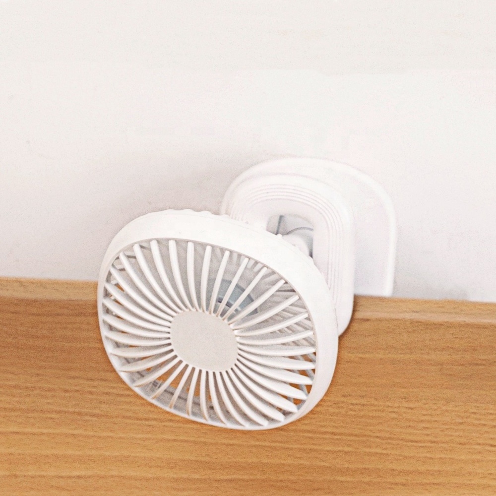 6-Inch Rechargeable Clip Fan USB/Battery Powered Multifunction Mini Table Fan for Outdoor Household Hotel Use Made of Plastic