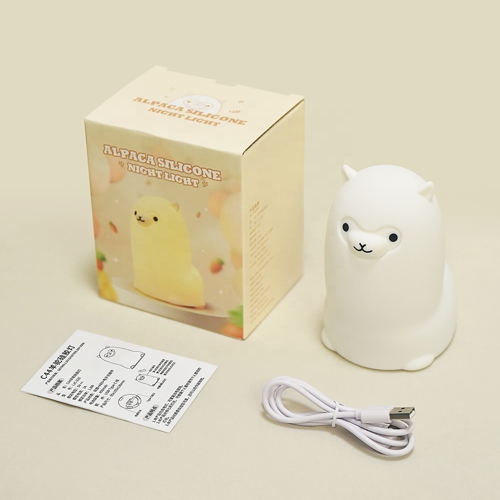 Rechargeable Touch Light Silicone Night Light for Kids Room USB Cheap Seller of Silicone Pat Sheep Night Lights