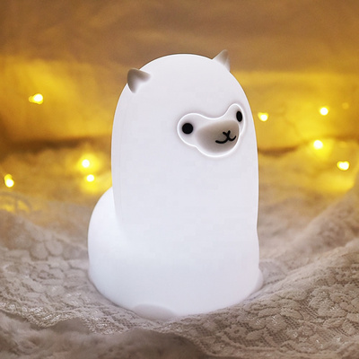 Rechargeable Touch Light Silicone Night Light for Kids Room USB Cheap Seller of Silicone Pat Sheep Night Lights