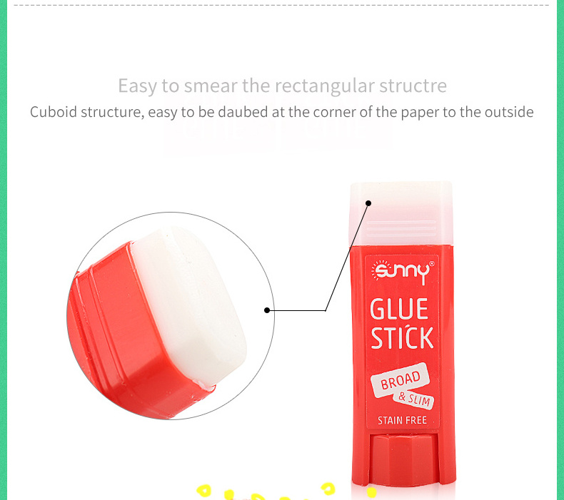 SUNNY 18g pvp Non-Toxic pritt glue stick for home office school arts Crafts Use