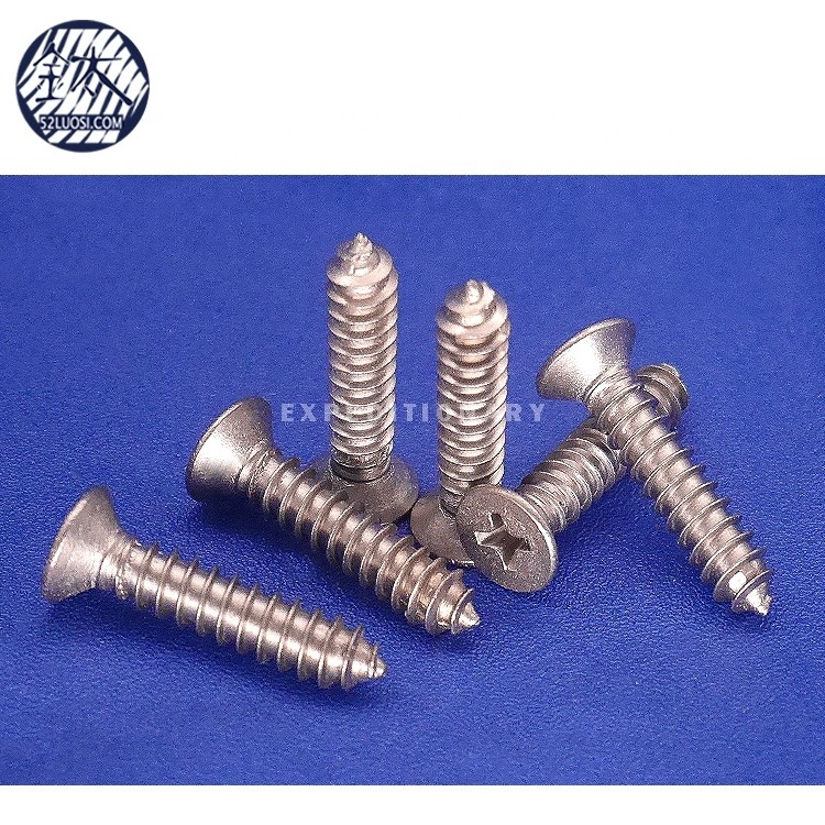 Corrosion Resistant M4 Cross Recessed Countersunk Head Titanium Self Tapping Screw