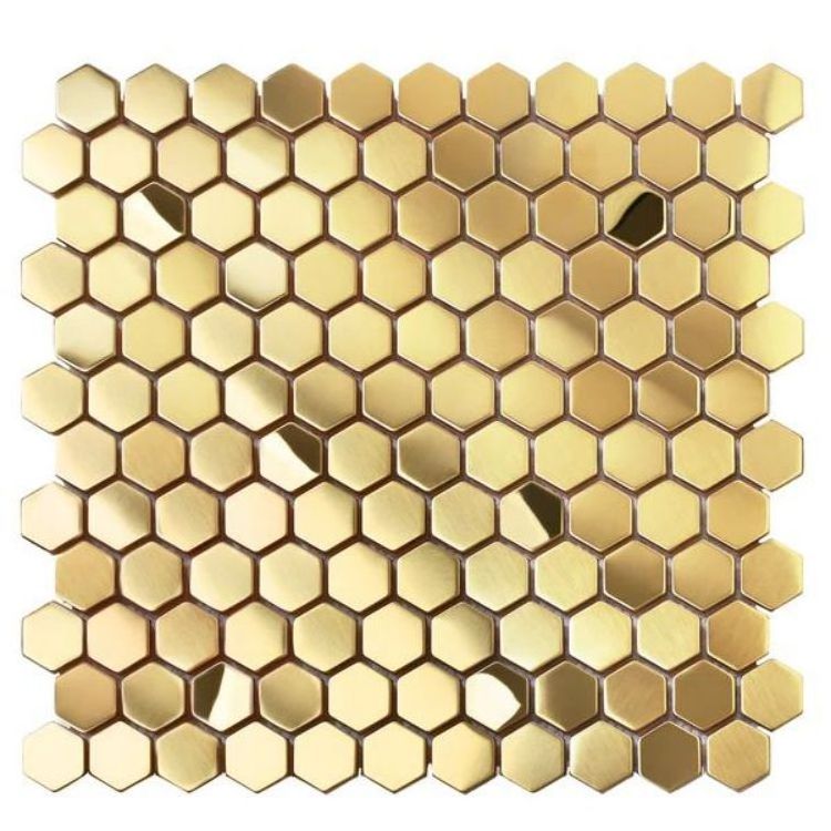 Rose Gold Color Square With Diamond Shape Self Adhesive Bevel Backsplash Wall Tile Mirror Glass Tiles Mosaic