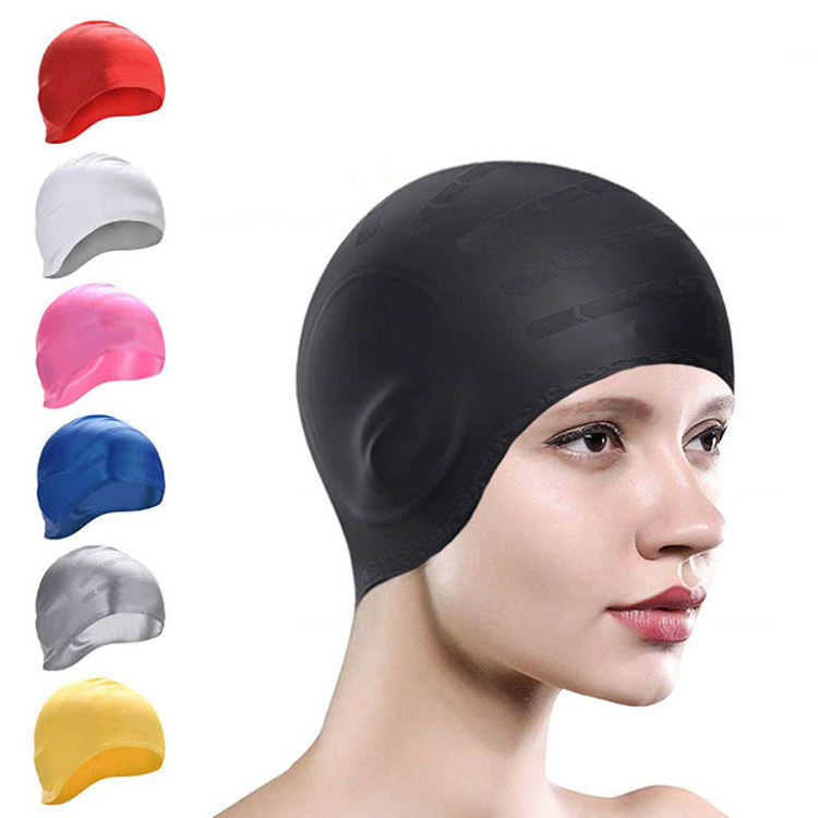 Personalized Custom Logo Waterproof Swim Hat Caps  Customize Cartoon Swim cap Printing Logo Brand Silicone Swimming Cap