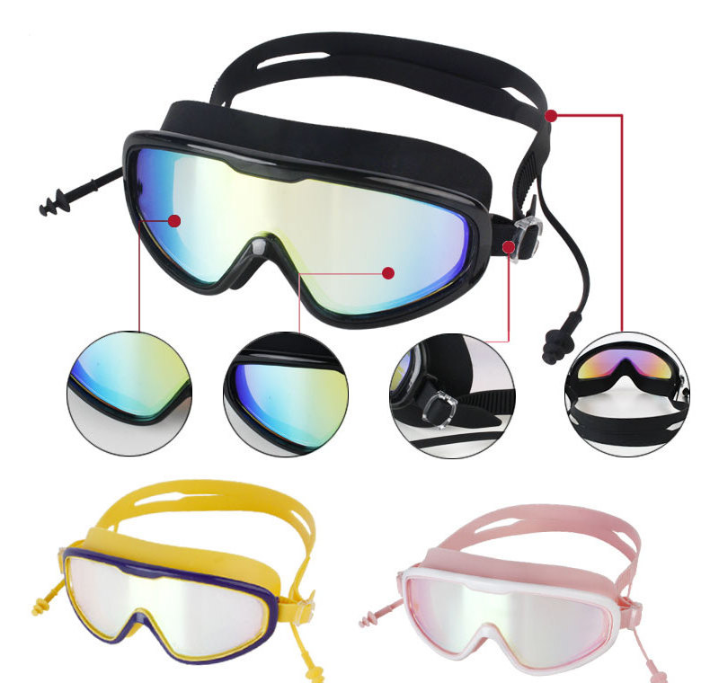 Professional Swim Goggle Water-Resistant Waterproof Glasses UV Protection Adjustable silicone PC Anti-Fog Swimming goggles