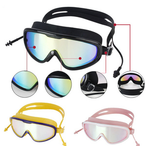 Professional Swim Goggle Water-Resistant Waterproof Glasses UV Protection Adjustable silicone PC Anti-Fog Swimming goggles