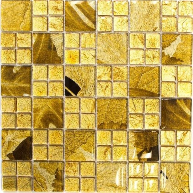 Rose Gold Color Square With Diamond Shape Self Adhesive Bevel Backsplash Wall Tile Mirror Glass Tiles Mosaic