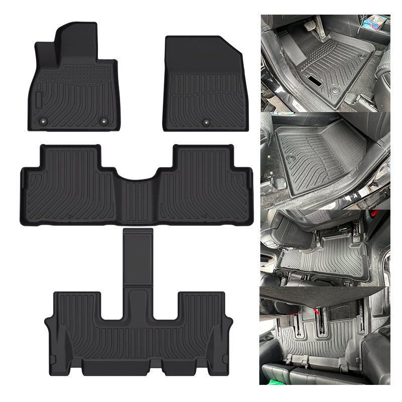 All Weather Lhd Carpets Foot Mats 3D Tpe Car Floor Mat For Hyundai Palisade 2020 2023 2024 Car Mats