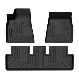 All Weather 3D TPE Car Floor Mats Cargo Liner Carpet For Tesla Model 3 2017-2019 Car Mats Auto Accessories