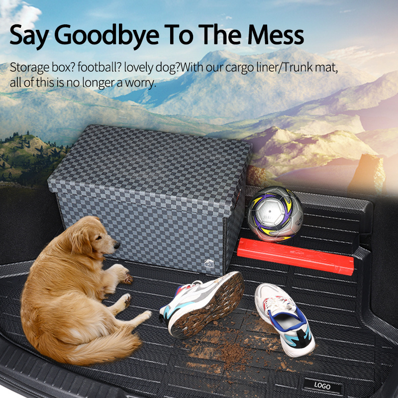 All weather car trunk liner Interior rear cargo tray luggage mat boot mat for Hyundai Tucson PHEV Plug-In Hybrid car trunk mat