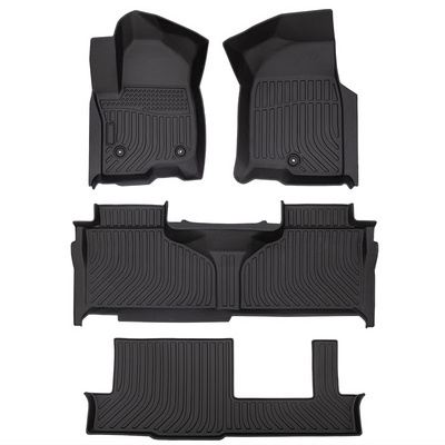 Car Interior Accessories 3D TPE Car Floor Mats Floor Liner Trunk Mats For GMC Yukon XL 8Seats Bench 2021-2023 Car Carpet Mat