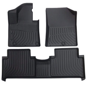 Auto Inside Decoration All Weather 3D TPE Car Floor Mats Trunk Mats Carpets For Kia Seltos 2019-2021 Cargo Liner