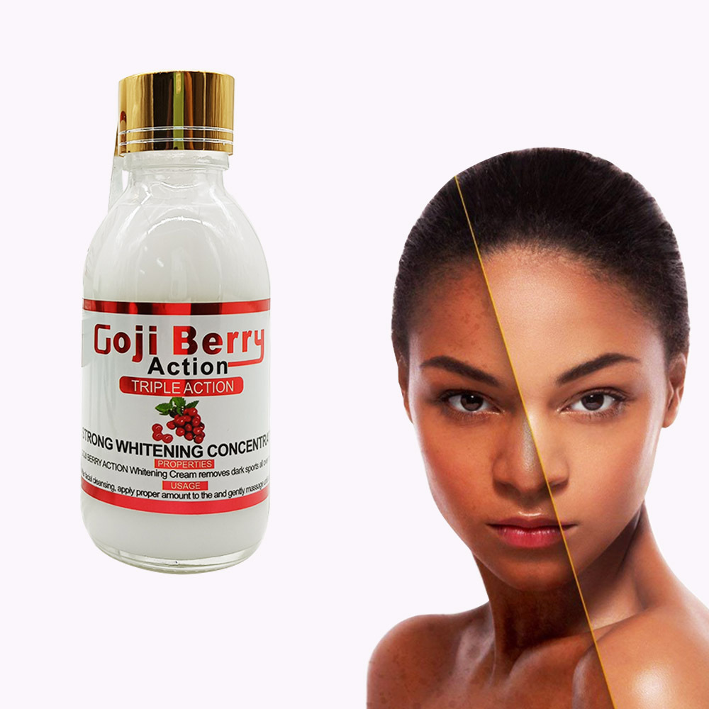 Goji Berry Action Whitening Cream Removing Dark Spots Natural Body Skin Care Serum Product With Vitamin And Collagen 100ML