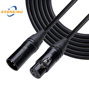 Fast supply speed 10m  xlr audio cable plug electret condenser microphone with cable