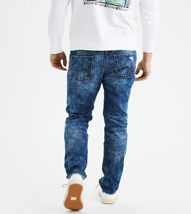 Men Modern broken style stock jeans