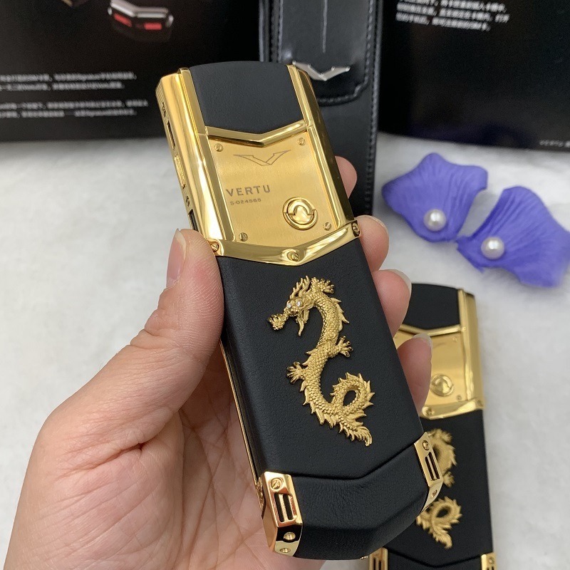 New Hot sale unlocked luxury vertue Mini phone K8 + golden dragon dialer keypad cell phone  elderly mobile phone   wholesale