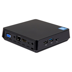 New cheapeMicro PC In-tel  Atom quad Core  Win10  Gigabit LAN  Minipc Wifi DDR3L 4USB TC Mini Computer in stock wholesale