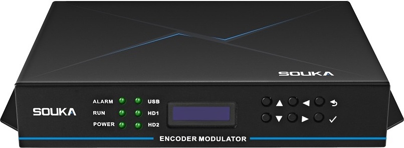 SKD211X Series Multi Channel Digital TV Encoder Modulator 2 HD Signals 1 USB Video Signal into 1 RF Signal  Output Modulator